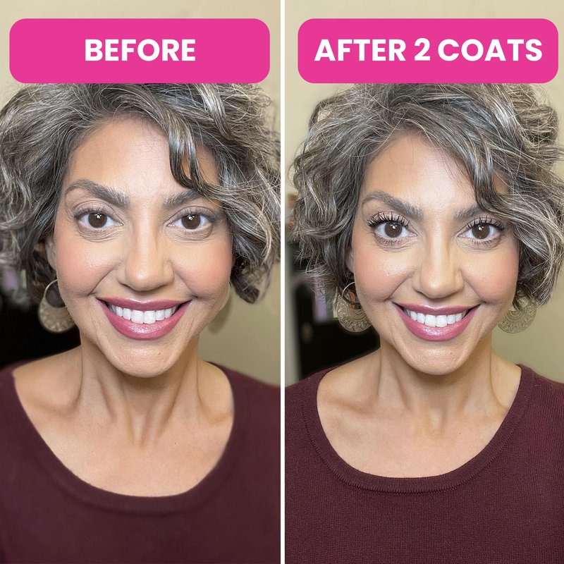 Prime Prometics PrimeLash Mascara for Older Woman – Volumizing, Incredible Length in 2 Coats – Long-Stay, Zero Clumps, Hypoallergenic (Mulberry)