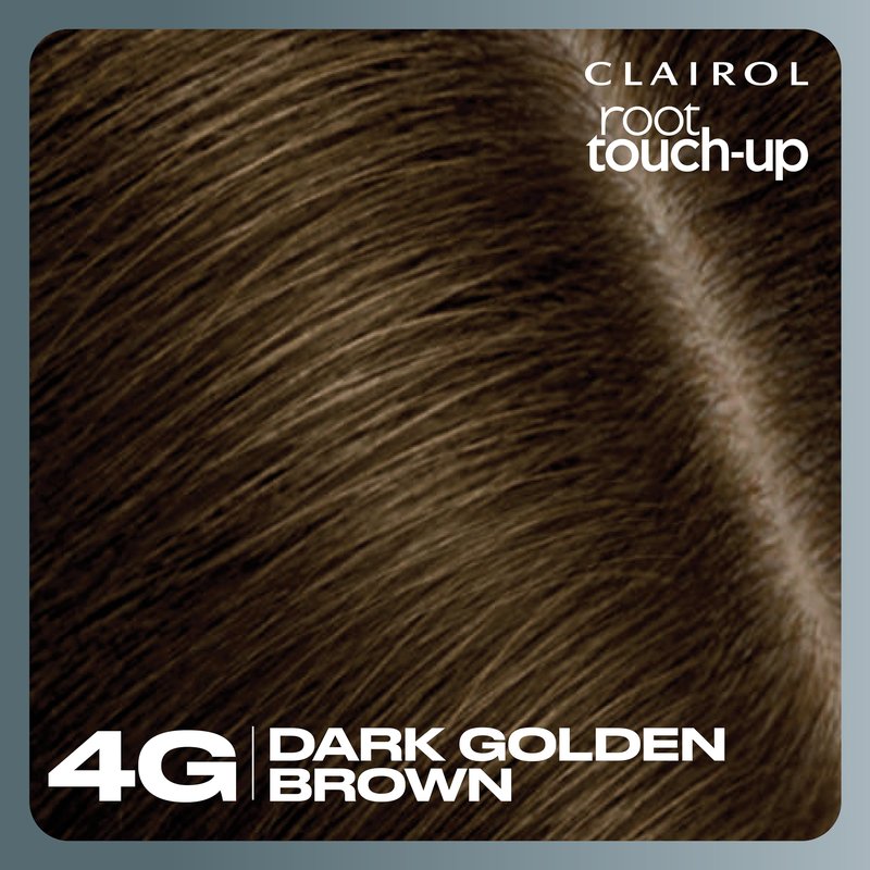 Clairol Root Touch-Up by Nice'n Easy Permanent Hair Dye, 4G Dark Golden Brown Hair Color | 100% Gray Coverage | Easy Brush Application | Matches Professional Salon Shades | Pack of 2