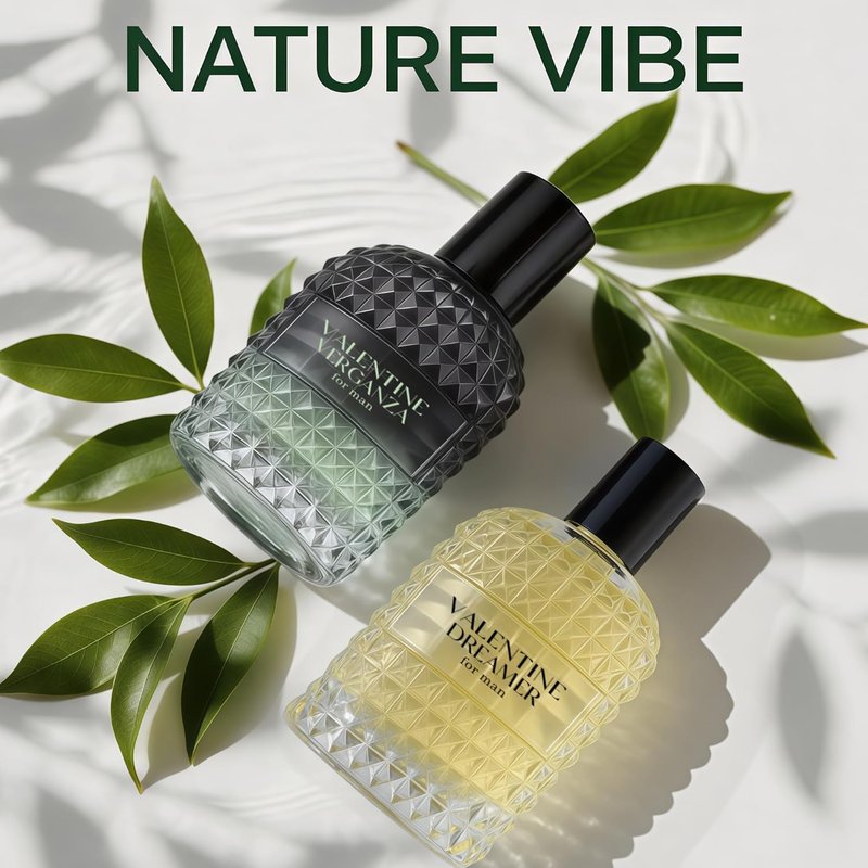 A CENTER Valentine Cologne 4pcs/100ml*4 Eau de Parfum Set for Men Floral&Woody Fragrance Combo Men's Gift Box