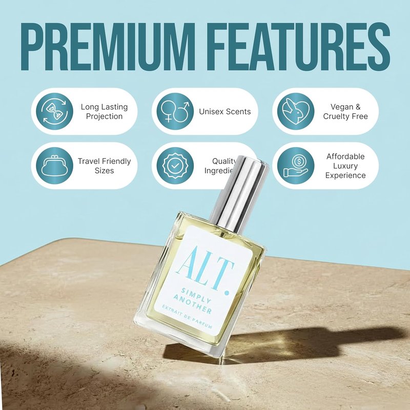 ALT. FRAGRANCES Simply Another - Inspired by Another 13 Scent, Unisex Perfume, Extrait de Parfum, Long Lasting Musky Clean Perfume for Men & Women, 60ml