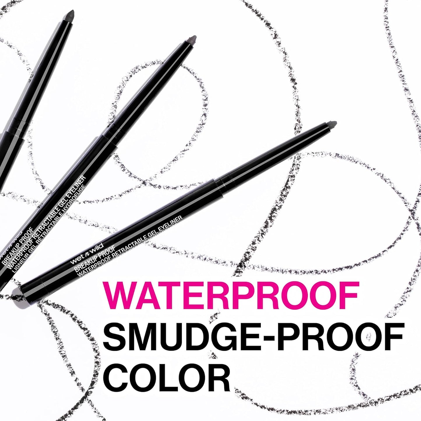 Wet n Wild Mega Last Gel Eyeliner - Waterproof, Ultra Pigmented, 16-Hour Wear - Dark Brown (Pack of 2)