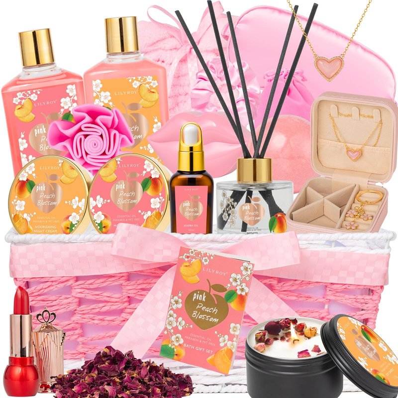 Gifts for Women, Gift for Birthday, Mothers Day Gift Basket for Mom - 23Piece Bath and Body Gift Baskets Set, Spa Gift Baskets for Women, Gift Sets | Gift for Christmas, Holiday, Valentines Day