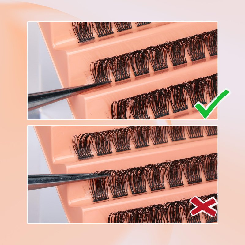 Lash Clusters DD Curly Lash Extension Wispy Eyelash Clusters Natural Individual Lashes with Thin Band Light Fluff DIY Cluster Eyelash Extension 10-16mm Fake Eyelashes by TOOCHUNAG