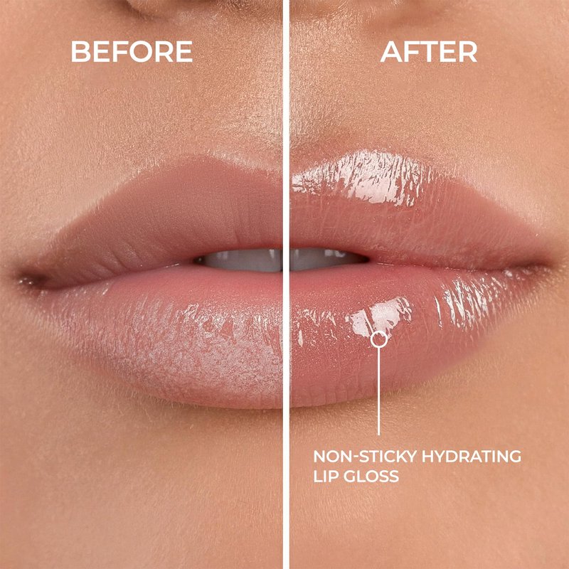MON RÊVE Moisturizing Lip Gloss for Women – Ultra-Shiny 3D Hydrating Lip Gloss with Chamomile Oil, Non-Sticky Nourishing Formula for Long-Lasting Wear, 0.27 fl oz, 18 Shimmer Shades (01 CLEAR)