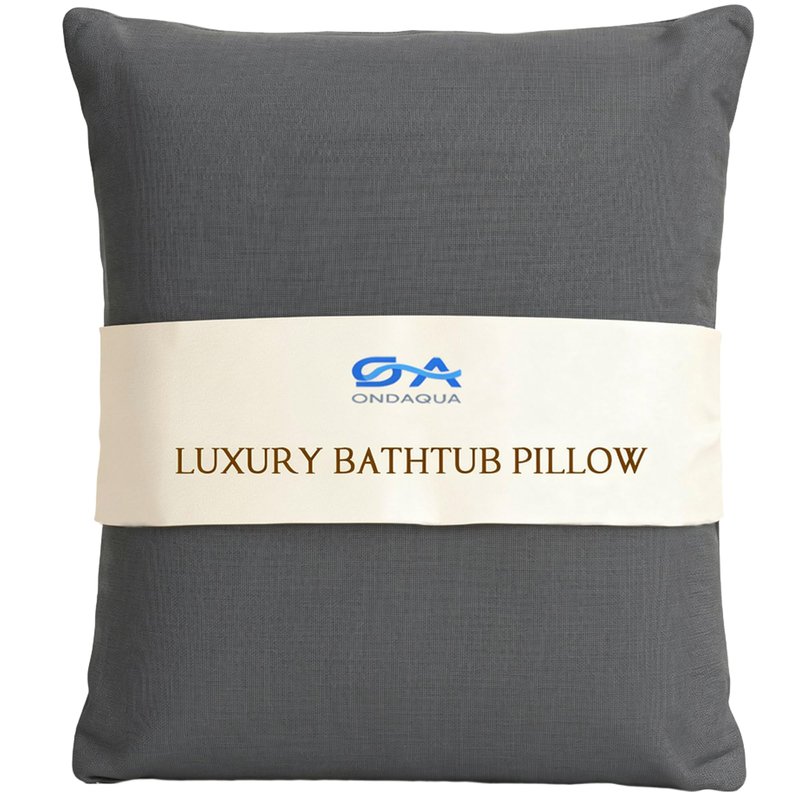 Luxury Bath Pillow for Bathtub, Soft & Comfortable, Head Neck Back Support, Adjustable Thickness Fits All Tub, Quick Drying with Air Mesh, Ideal Gift for Christmas Birthday Mother’s Day