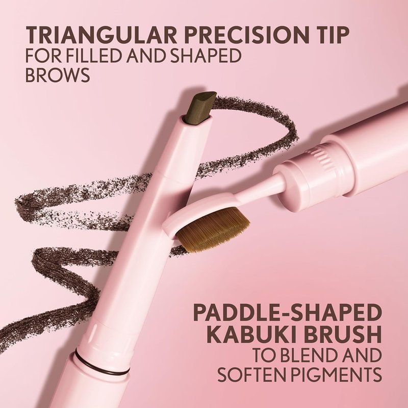 Covergirl Clean Fresh Brow Filler Pomade - Ultra-Precise Eyebrow Pencil in 400 Soft Brown | Vegan, Creamy Formula, 0.007oz