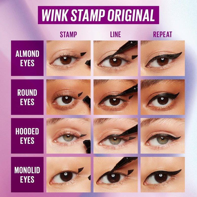 Kaja Winged Eyeliner Set - Smudge-Proof, Waterproof Pencil for Cat Eye Look | Long Lasting with Avocado Extract