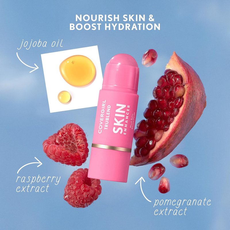 COVERGIRL Trublend Blush Balm Stick - Vegan, Non-Greasy Formula | 250 Sleepy Mauve (Bright Cool Mauve)