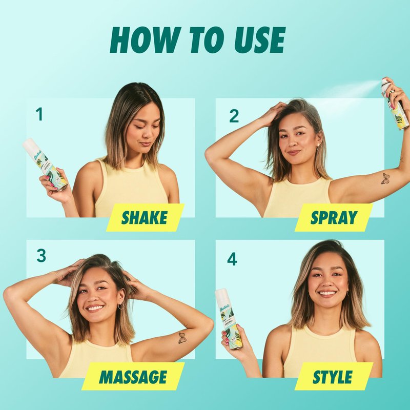 Batiste Dry Shampoo, Original Fragrance Classic Clean, Refresh Hair and Absorb Oil Between Washes, Waterless Shampoo for Added Hair Texture and Body, 5.71 oz