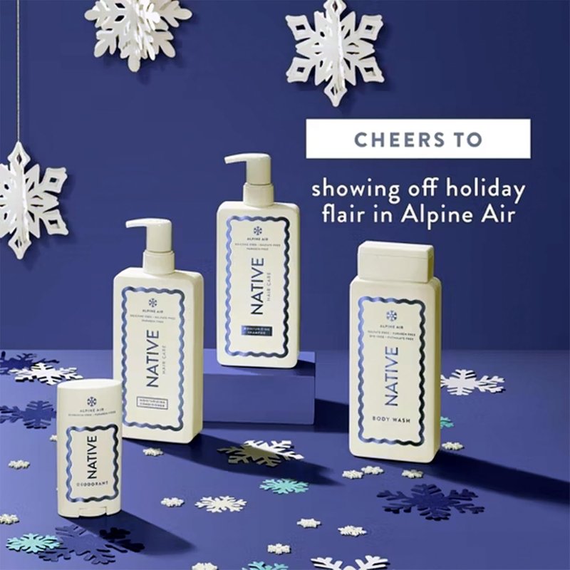 Native Holiday Limited Edition Alpine Air Moisturizing Conditioner and Shampoo - 16.5 fl oz. - Pack Of 02