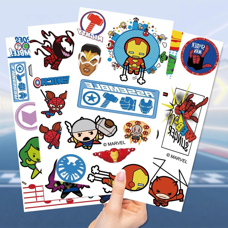 10 Sheets Superhero Temporary Tattoos for Teen, Cool Birthday Party Favors, Cartoon Decoration Sticker Gifts for Adult Home Activity Class Prizes Carnival Christmas Rewards