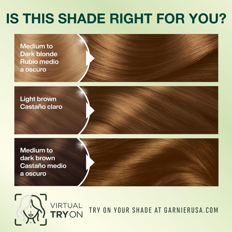 Garnier Nutrisse Ultra Crème Hair Color, Permanent Hair Dye with 100% Gray Coverage, Vegan & Cruelty-Free, 63 Light Golden Brown (Brown Sugar), 2 Count