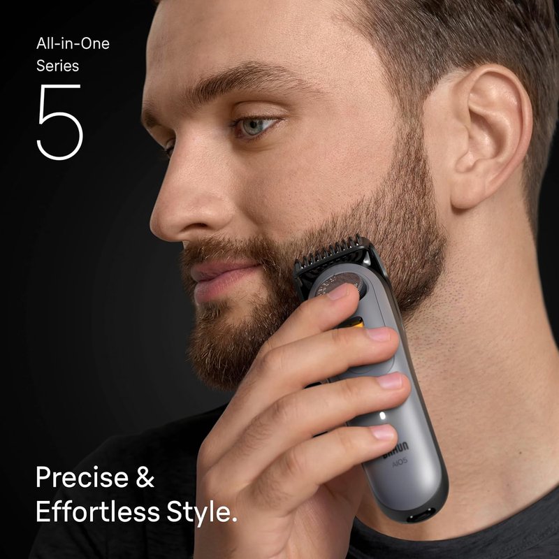 Braun Series 5 All-in-One Beard & Body Grooming Kit - Cordless Trimmer & Shaver for Men | AIO 5510