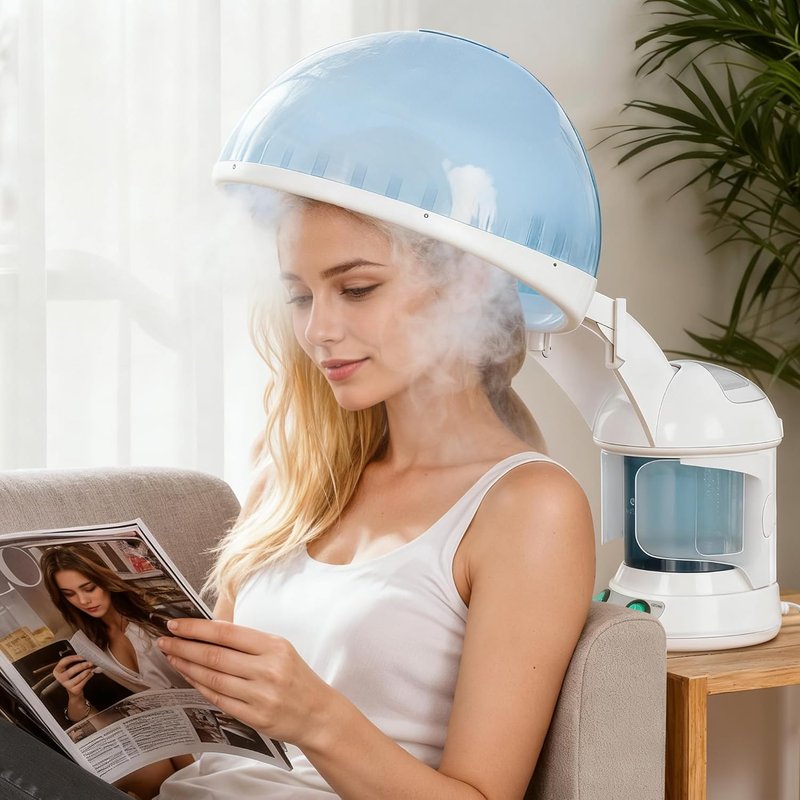 Skiennix 3-in-1 Facial Steamer | Portable Hot Mist Moisturizer & Hair Steamer for Home Spa