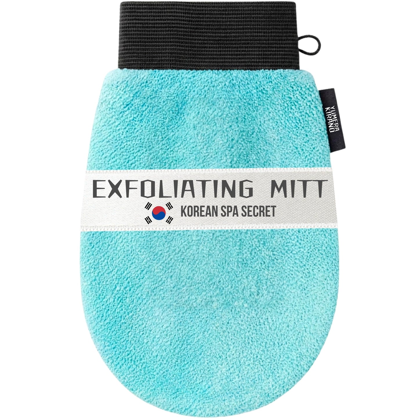 Korean Exfoliating Glove for Shower – Deep Body Scrubber & Face Exfoliator – Shower Gloves – Tan Remover Washcloth, Smooth Skin & Body Exfoliating Mitt – Loofah Wash Cloth Alternative (Pack of 1)