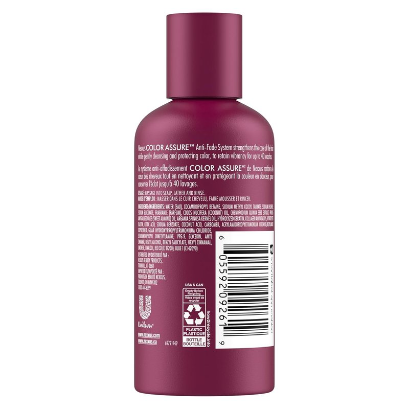 Nexxus Hair Color Assure Shampoo - Sulfate-Free Formula with ProteinFusion for Color-Treated Hair | 3 oz