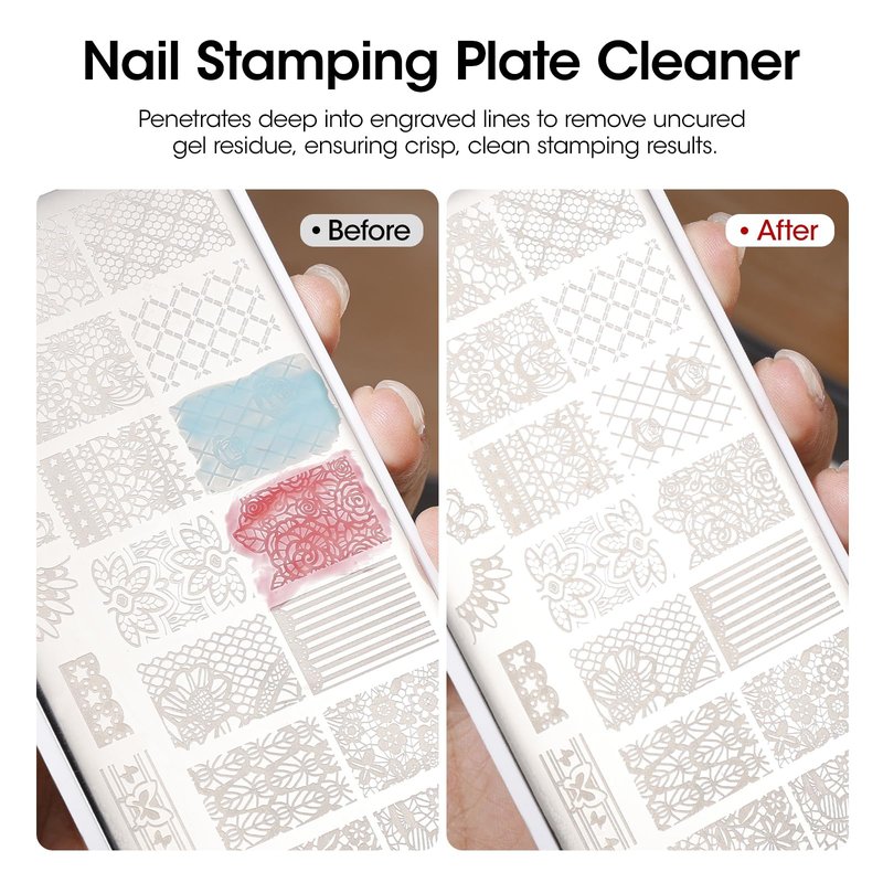Gellen 130ml Nail Brush Cleaner and Conditioner, Rose Oily Formula Acrylic Brush Cleaner Liquid, Acetone-Free Nail Art Brush Restorer for Gel Polish, Dip Powder, Polygel Manicure Care