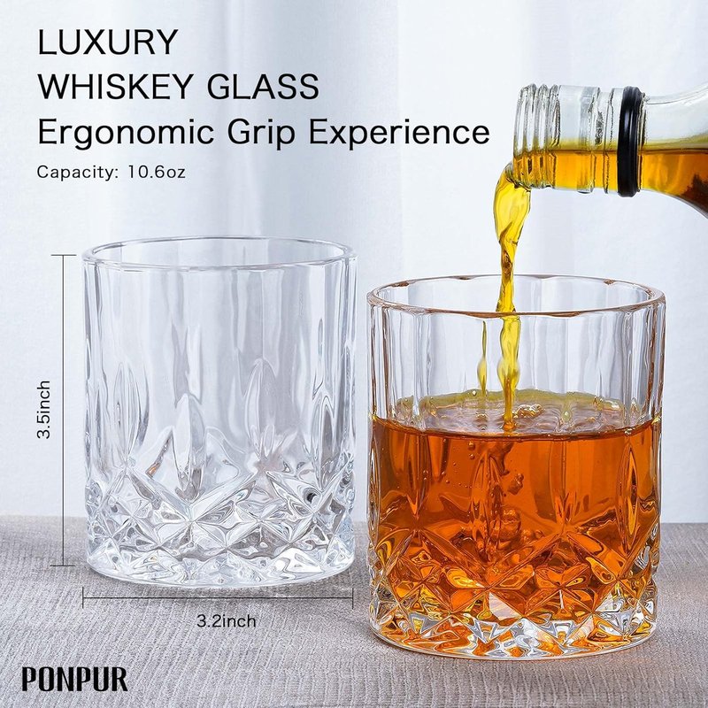 Decanter Set for Men - Elegant Whiskey Glasses & Stones | Perfect Boss Gift for Birthday, Farewell, or Christmas