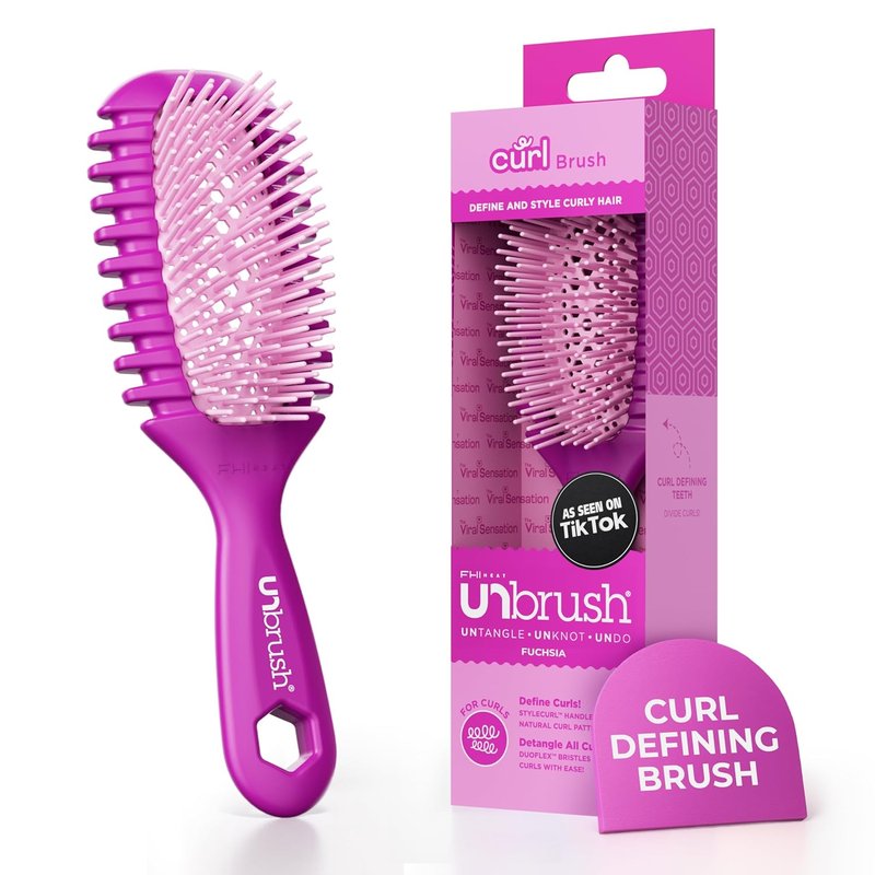 FHI Heat Curl Collection - Pain-Free Brushing & Curl Enhancing for Curly Hair | Ideal for Wet Use