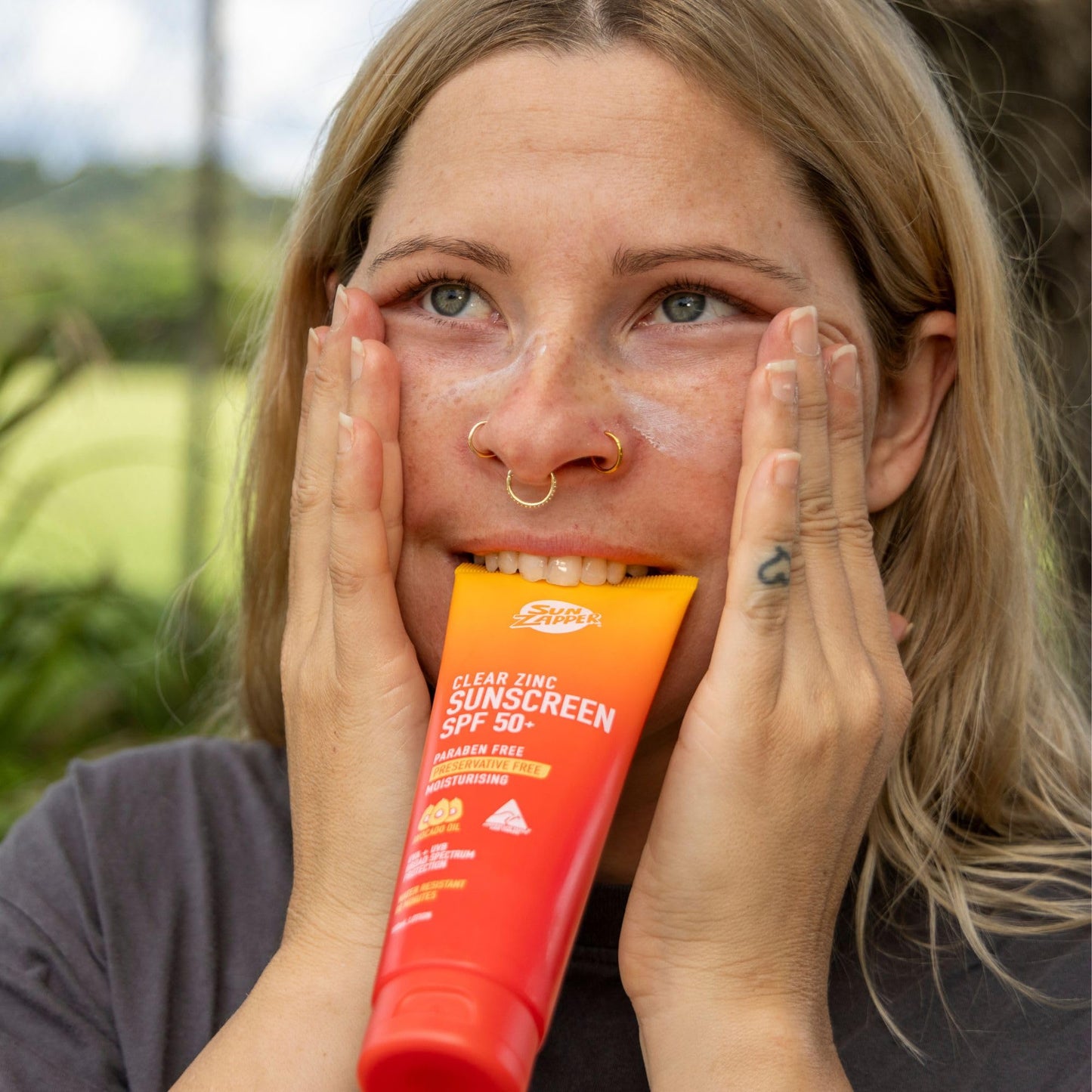 Sun Zapper Clear Zinc Sunscreen Lotion SPF 50+ – Zinc Oxide Sunscreen for Face and Body, Water Resistant Broad Spectrum Sunblock, No White Cast, Oxybenzone Free, 100mL (3.4 oz), Australian Made