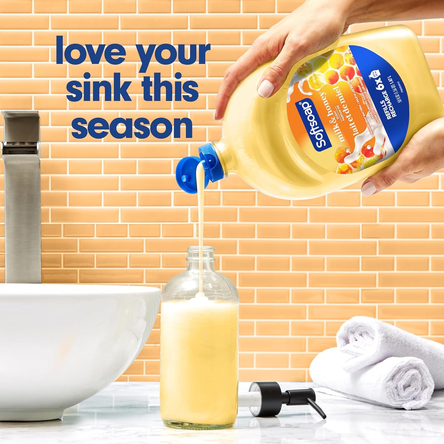 Softsoap Milk & Honey Scented, Liquid Hand Soap Refill, 50 Ounce (Pack of 2)