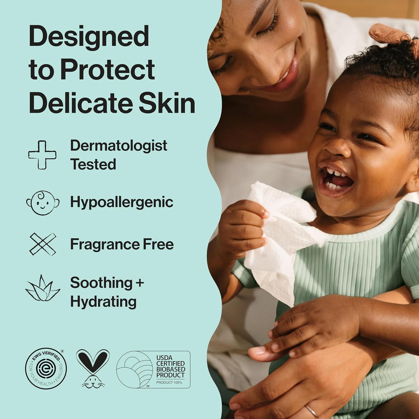 The Honest Company Plant-Based Snot Removing Wipes - Soothing Aloe Formula for Sensitive Skin | 30 Count