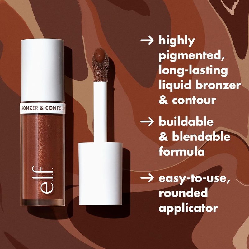e.l.f. Camo Liquid Bronzer - Silky Pigmented Formula for Long-Lasting Sun-Kissed Glow | Vegan, 2 Fair/Light