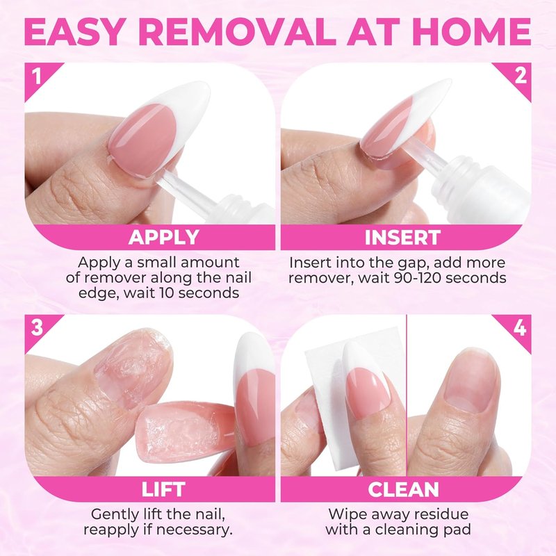 Nail Glue Remover - Acetone-Free 15ml for Press-On Nails | Gentle & Quick Removal