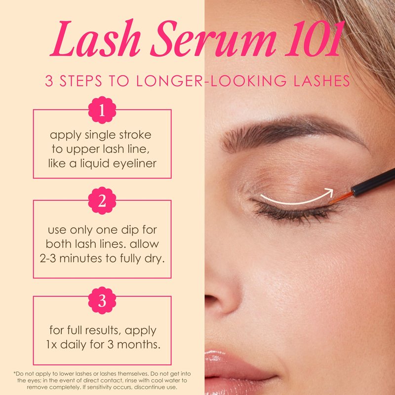 Grande Cosmetics GrandeLASH-MD Lash Enhancing Serum - Peptide & Vitamin Infused Formula for Longer, Thicker, Fuller Looking Lashes - Ophthalmologist Tested, Cruelty-Free, 6 Week Supply (1mL)