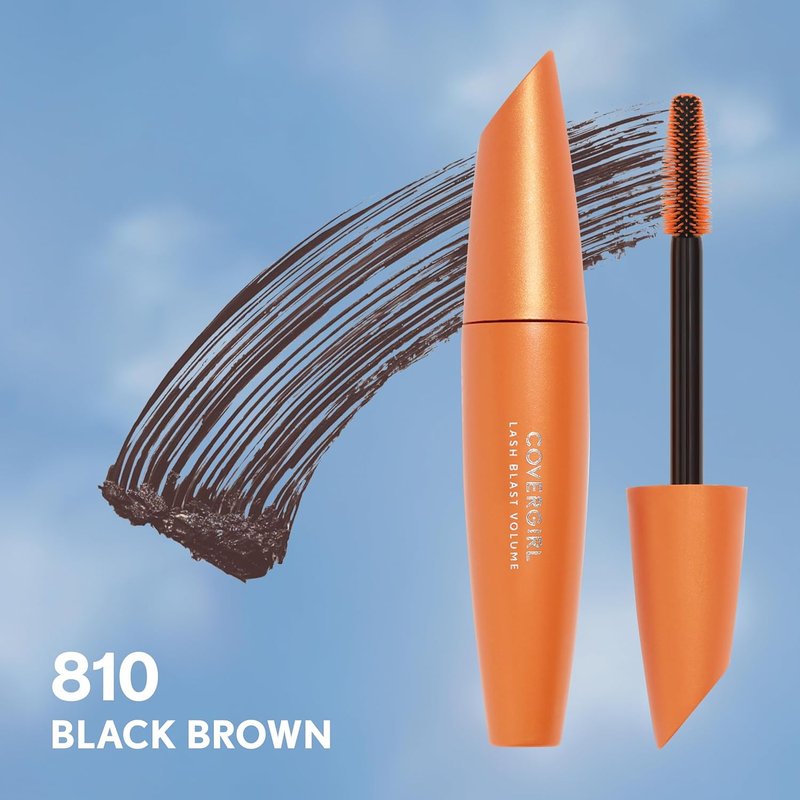 COVERGIRL Lash Blast Volume Mascara - Long-Wearing, Smudge-Proof, Cruelty-Free | Black Brown (Pack of 2)