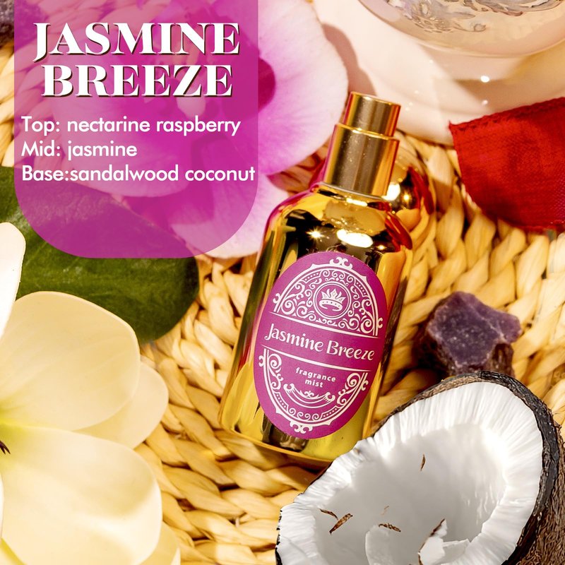 Body Spray for Women, Fragrance Mist, 3 Pack Travel Size Set, 60ml/2.1 fl oz, Vanilla Woods, Cloud Serenade, Jasmine Breeze