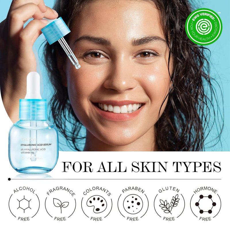 Hyaluronic Acid Serum - Hydrating Microneedling Formula for Sensitive Skin | Vegan, Fragrance-Free, 1 Oz