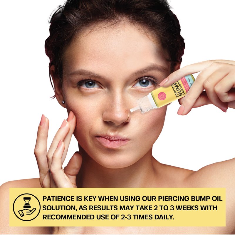 BASE LABORATORIES Piercing Bump & Keloid Bump Removal Solution | Soothing Piercing Aftercare | Bump Keloid Scar Removal | Ear & Nose Piercing Cleaner for Keloid Bumps | Piercing Aftercare Oil | 3PK
