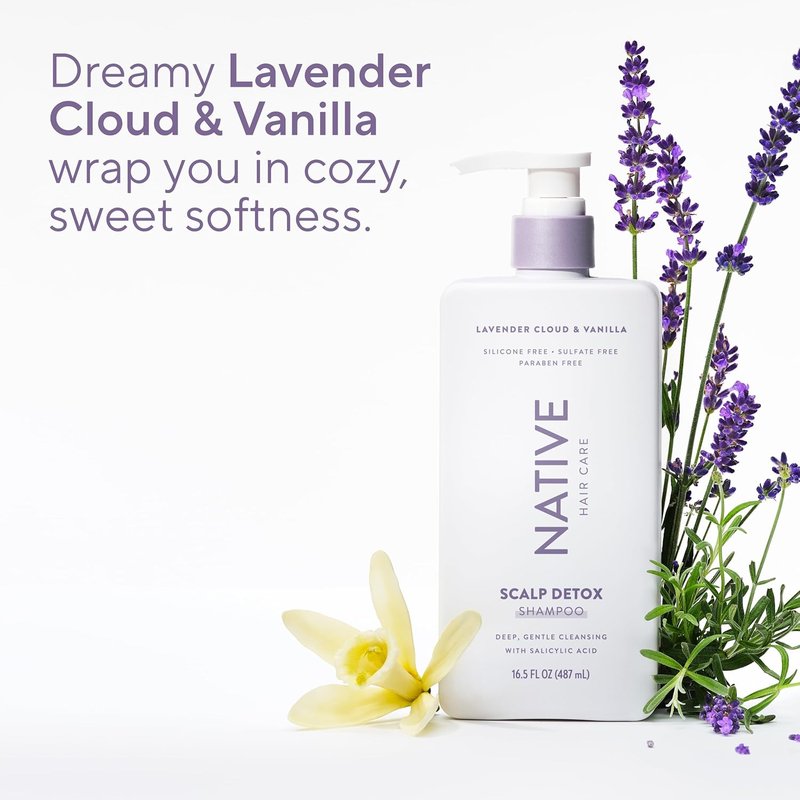 Scalp Detox Shampoo - Lavender Cloud & Vanilla, 16.5 fl Oz | Deep Cleansing Formula