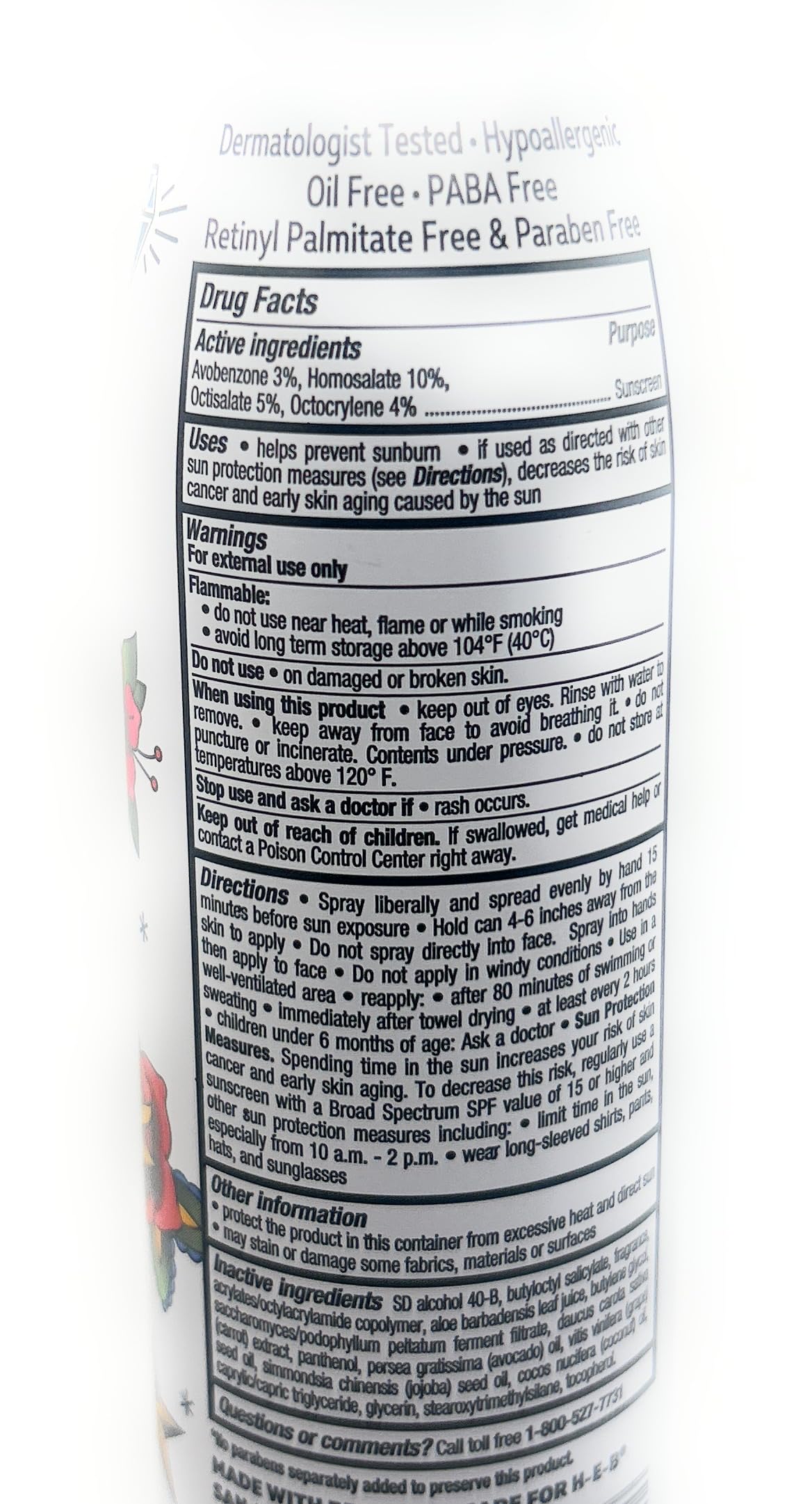Tattoo Protection Sunscreen Spray - SPF 50-5.5oz - 1 bottle - made in the USA