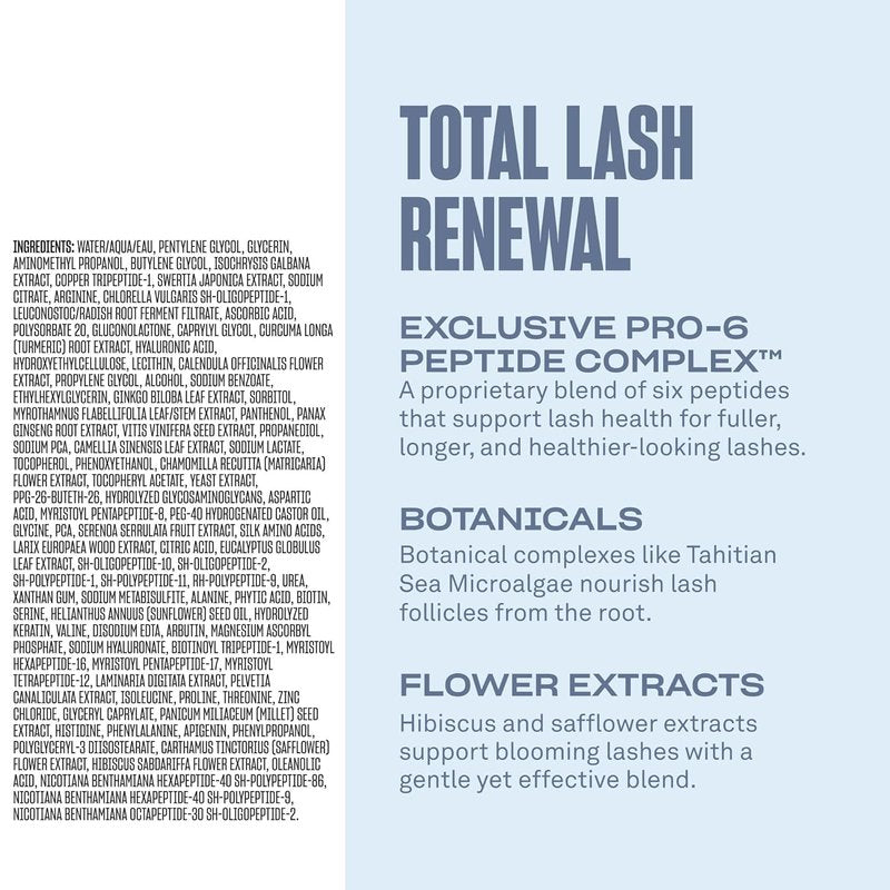 Renewing Lash Serum - Prostaglandin-Free, Peptide-Infused Treatment for Fuller, Longer Lashes | Vegan & Cruelty-Free