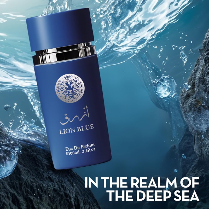 A CENTER Cologne for Men Set of 4PCS Combo Scent Inclue AZAD&AZAD Blue&Lion Black&Blue 100Ml Each Fragrance Gift Set for Men All Day Use