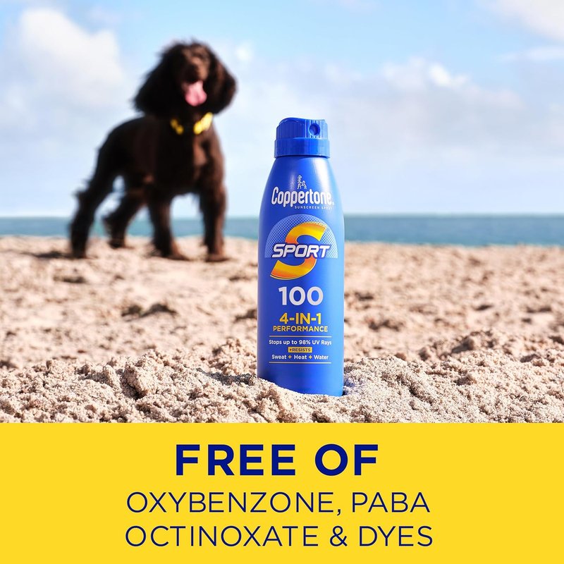 Coppertone SPORT Sunscreen Spray - Broad Spectrum SPF 15 for Active Protection | 5.5 Ounce