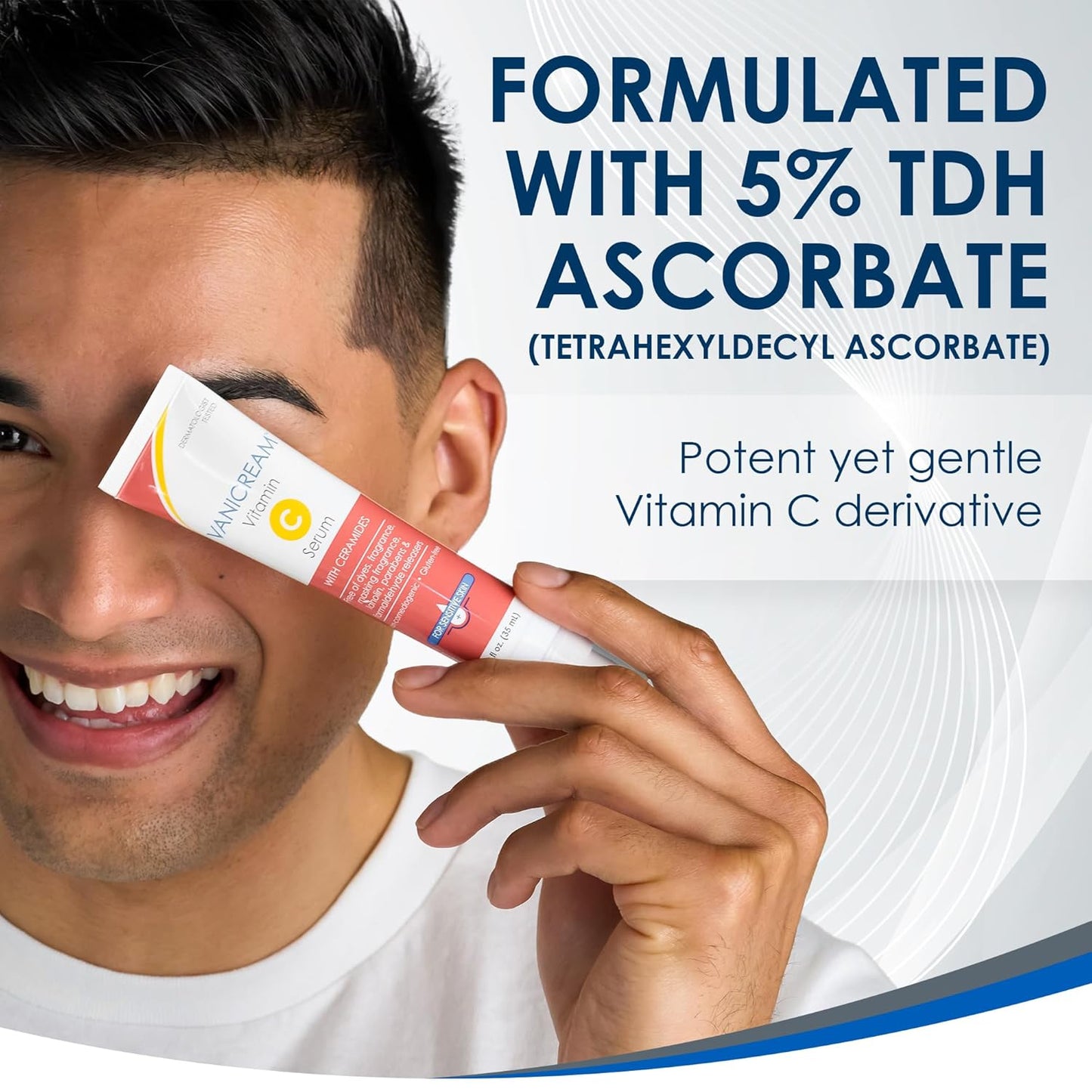 Vanicream Vitamin C Serum - Lightweight Brightening Serum for Sensitive Skin | 1.2 Fl Oz, Hydrates & Boosts Glow