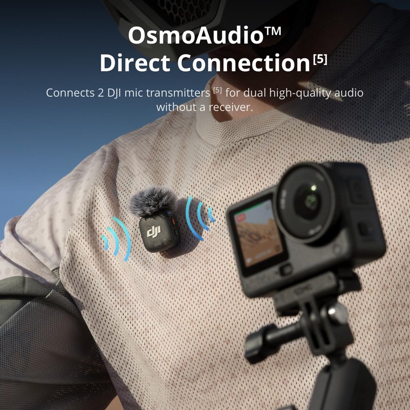DJI Osmo Action 6 Enhanced Combo, 8K Waterproof Action Camera with 1/1.1" Square Sensor, Variable Aperture of f/2.0–f/4.0, Extended Battery Life with 2 Batteries, 1.5m Extension Rod, Battery Case