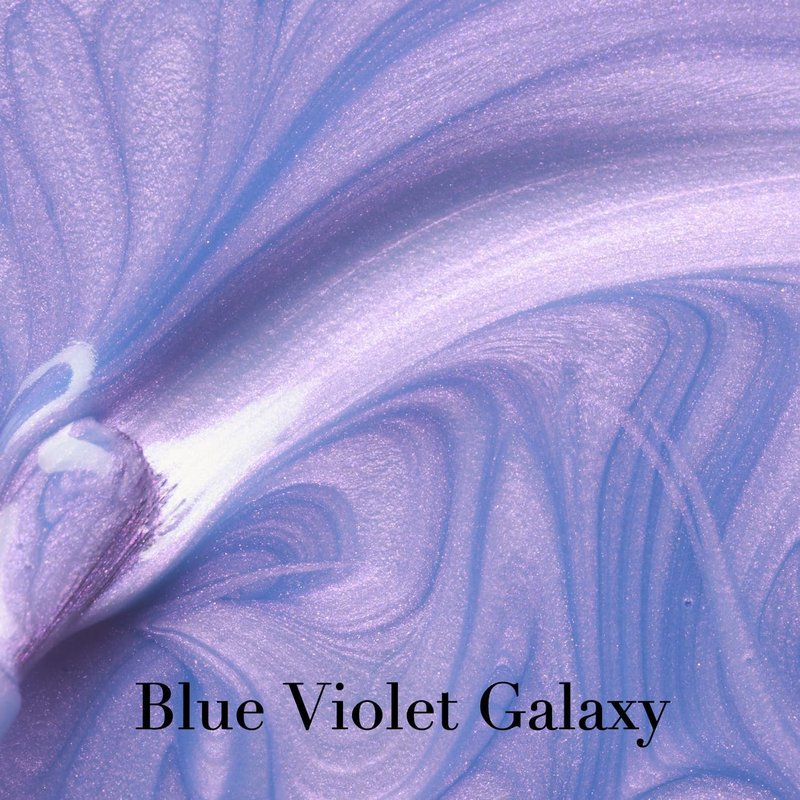 Galaxy Nail Enamel Polish - Quick Dry Blue Purple Violet Color for DIY Manicure & Pedicure