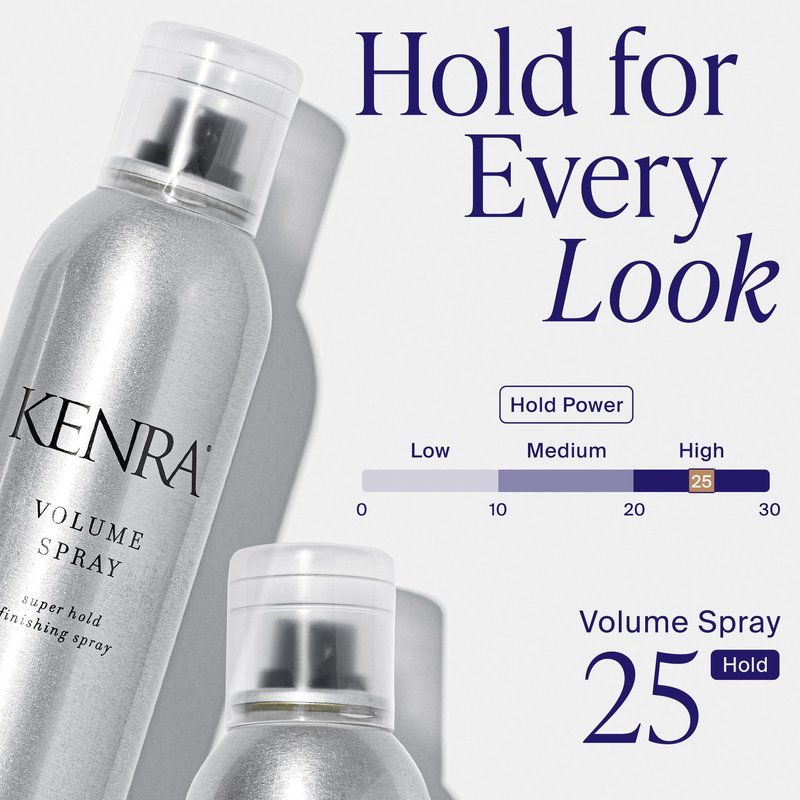 Kenra Professional Volume Spray 25 80% | Super Hold Finishing & Styling Hairspray | Flake-free & Fast-drying | Wind & Humidity Resistance | All Hair Types | Travel 1.5 oz
