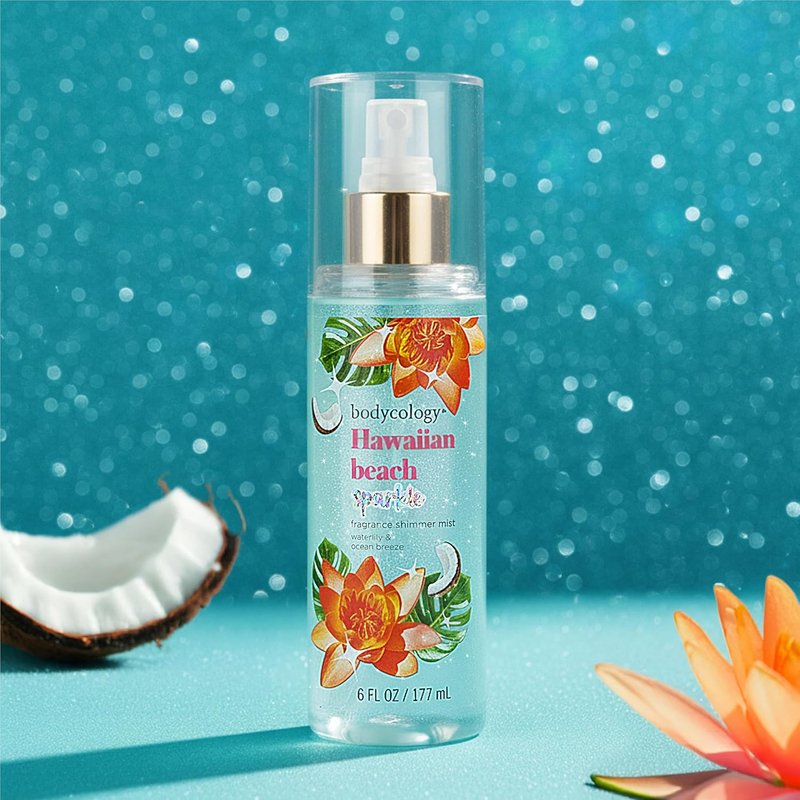 Hawaiian Beach Fragrance Shimmer Mist - Body Mist Spray, 6 Fl Oz