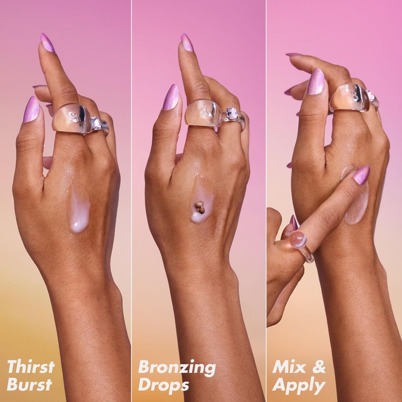e.l.f. SKIN The Hottest Drops Duo, Holy Hydration! Thirst Burst & Bronzing Skincare Set, For A Dewy, Sun-Kissed Look, Vegan & Cruelty-Free