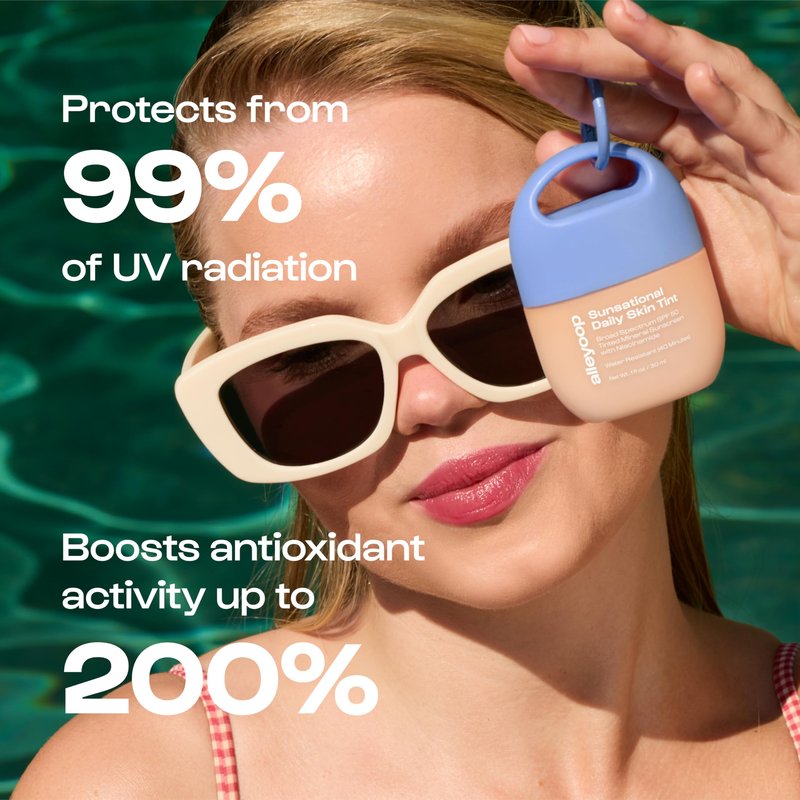 Alleyoop Sunsational Tinted Moisturizer SPF 50 for Face Broad Spectrum – 100% Mineral Face Sunscreen with Jojoba, Hydrating & Soothing Tinted Sunscreen, Vegan & Cruelty-Free (Beam)