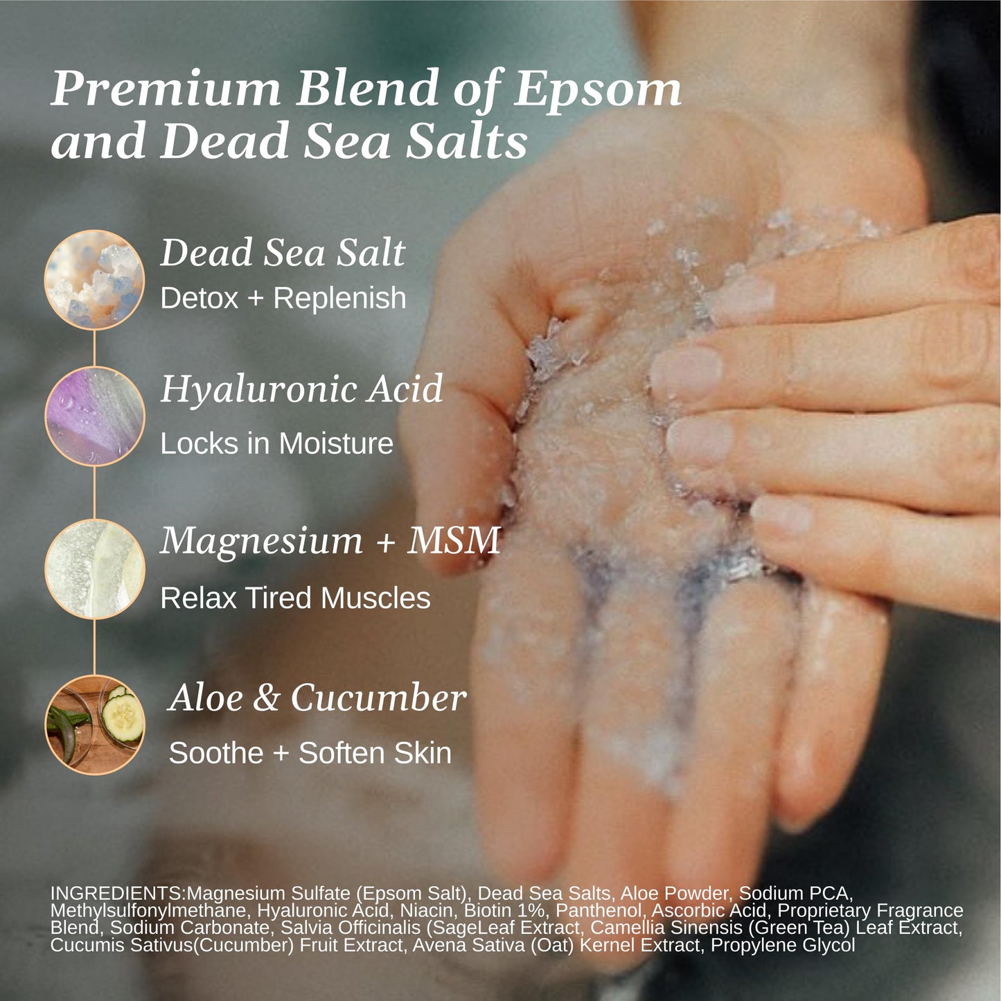 Relax Spa & Bath Aromatherapy Bath Salts Variety Pack for Hot Tub, Bath, or Spa, Infused with Magnesium, Bath Salt for Soaking, Four 4oz Sample Bags