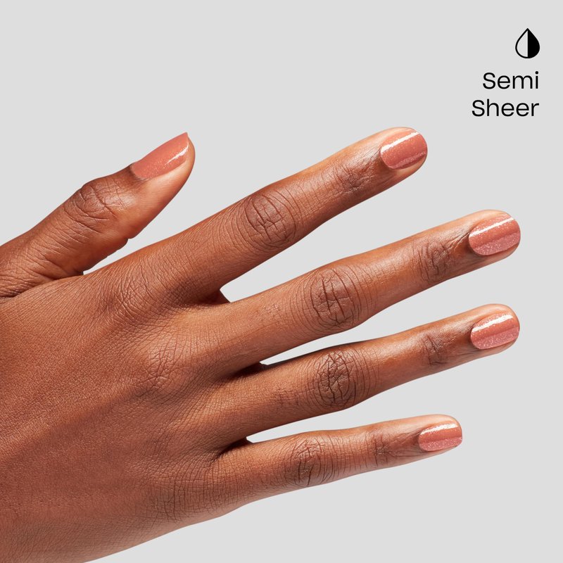 OPI Infinite Shine Knee High Stock-blings | Semi-Sheer Bright Warm Apricot Silver Shimmer Long Wear Gel Like Nail Polish | What's Your Mani-tude | Fall 2025