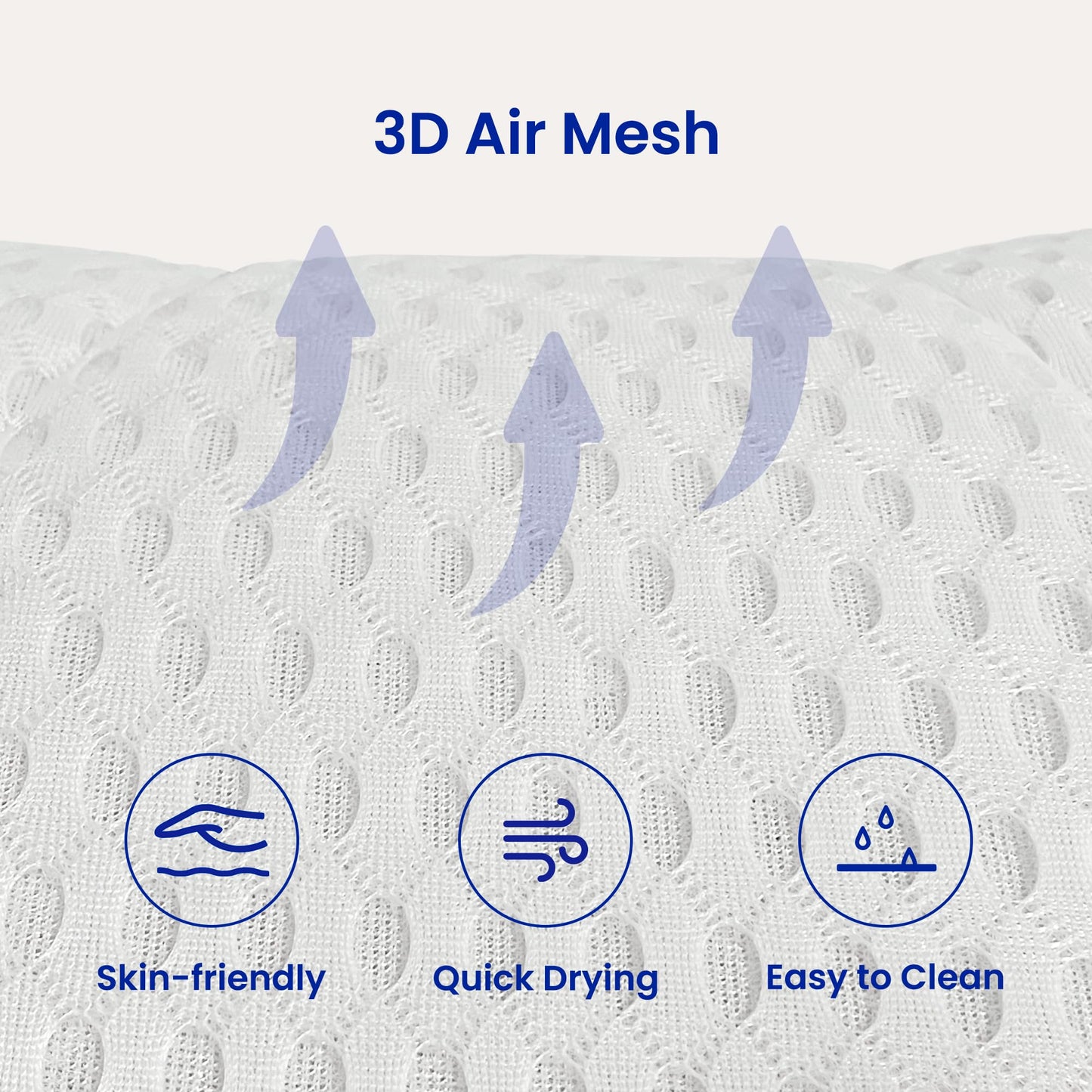 Tevanas Bath Pillows for Tub Full Body, Large Mesh tub Pillow for Bathtub for Head, Neck and Back Support with Laundry Bag and Hanger for Quick Drying White