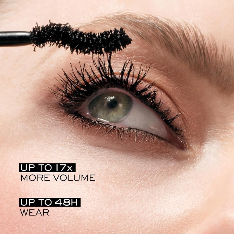 Lancôme Hypnôse Drama Extreme Waterproof Mascara | 17x Volume & 48 HR Wear | Ultra Black, Sensitive Eyes Friendly
