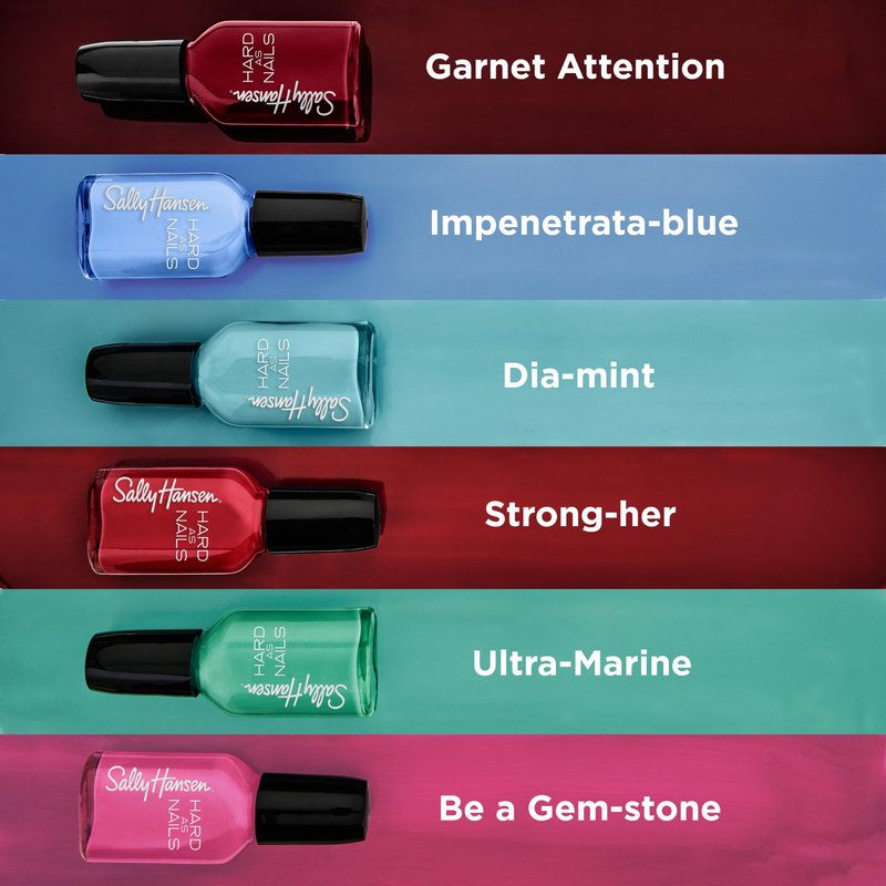 Sally Hansen Hard as Nails, Unbreakable Heart, Long Lasting, Chip Resistant, Opaque, Shimmery Pink Nail Polish